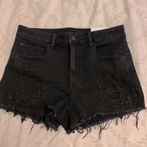 Brand new lace embellished shorts
